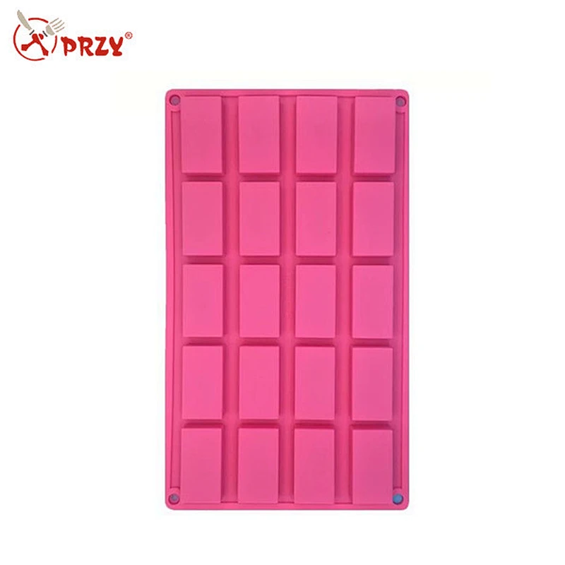 20 cavity rectangular silicone mold aromatherapy tablet mould