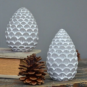 Christmas Nordic Cement pine nut pine fruit Christmas home window decoration decoration candlestick silicone mold