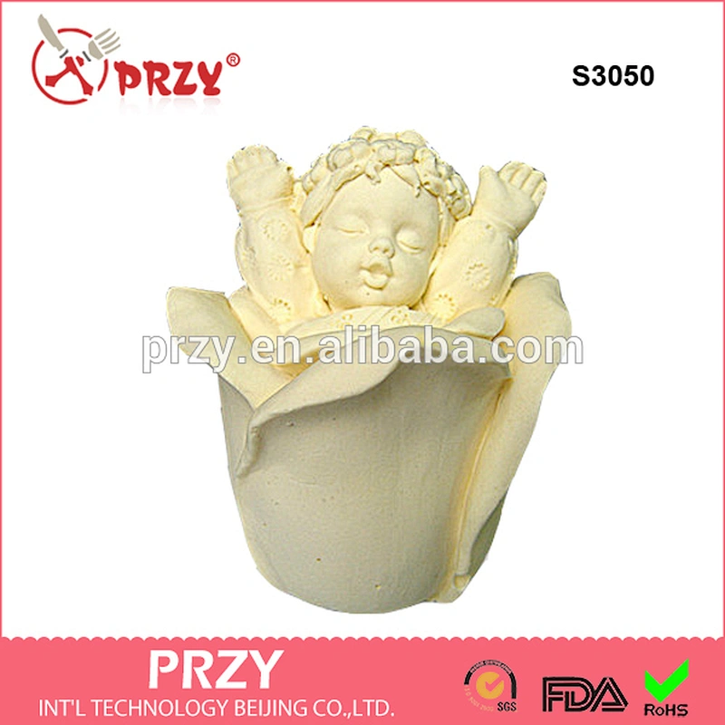S3050 3d silicone mold soap molds Rose Baby Angel -Girl soap mold