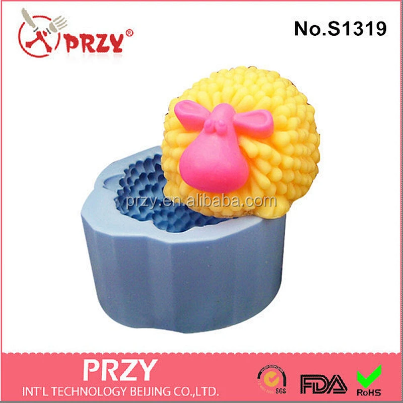 sheep handmade silicone soap mold