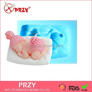 PRZY new baby cake decoration silicone molds and candle mold cake decorating baby silicone molds