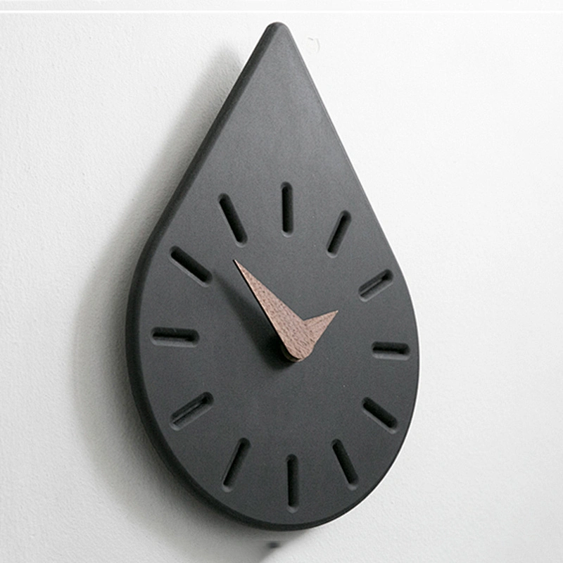 S9098 Water drop design wall clock concrete molds Home furnishing handmade silicone molds