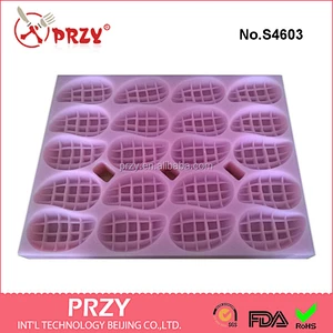 S4603 20 Cavity Fruit Shape Mango 3D GOOD Silicone Soap Mould/customized silicone cake mold