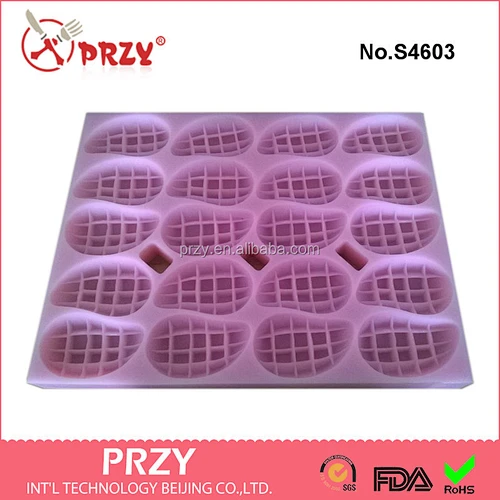 S4603 20 Cavity Fruit Shape Mango 3D GOOD Silicone Soap Mould/customized silicone cake mold