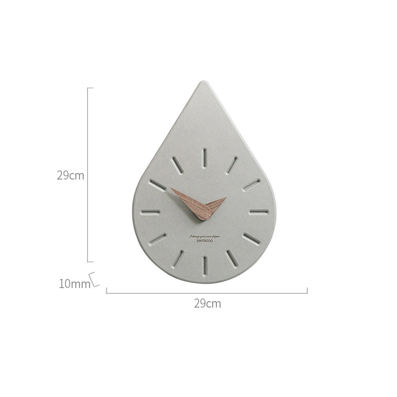 S9098 Water drop design wall clock concrete molds Home furnishing handmade silicone molds