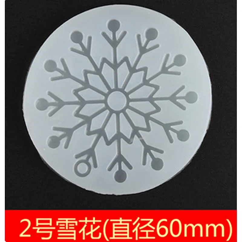 Handmade Crystal Epoxy Snowflake Pendant Silicone Mold