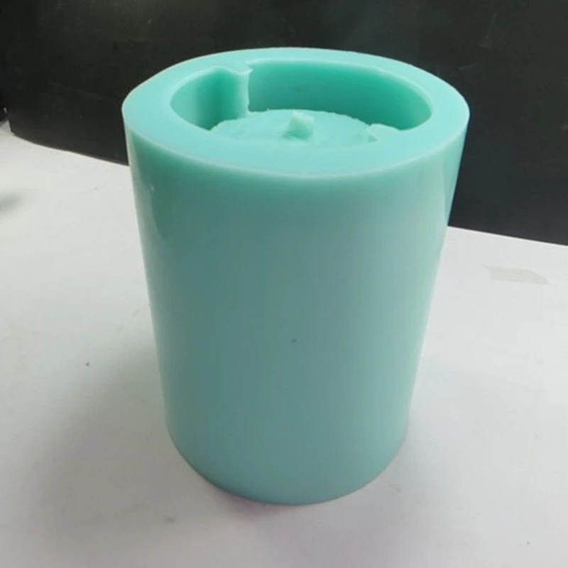 Cement concrete silicone mold for cylindrical cement lamp decorative lamp