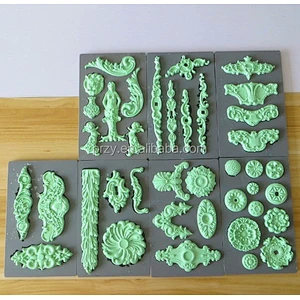 PRZY fondant silicone mold cake decoration mold sugar craft tools DIY handmade vintage art decor molds