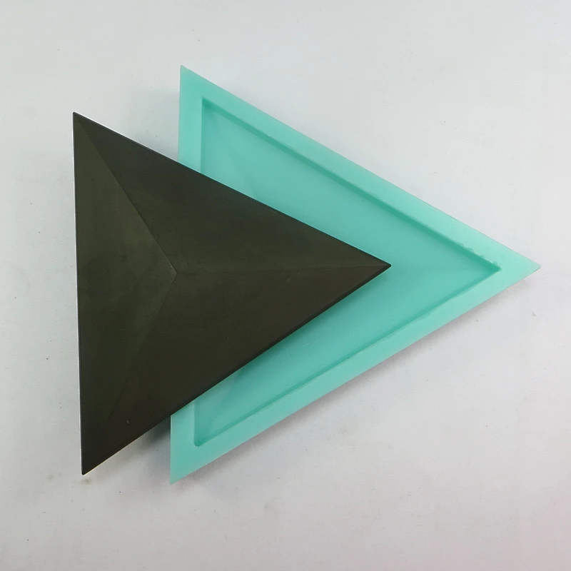 Triangular convex cement wall tile decorative silicone mold