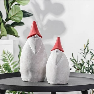 Nordic style retro ins cement crafts Santa 3D Christmas silicone mold