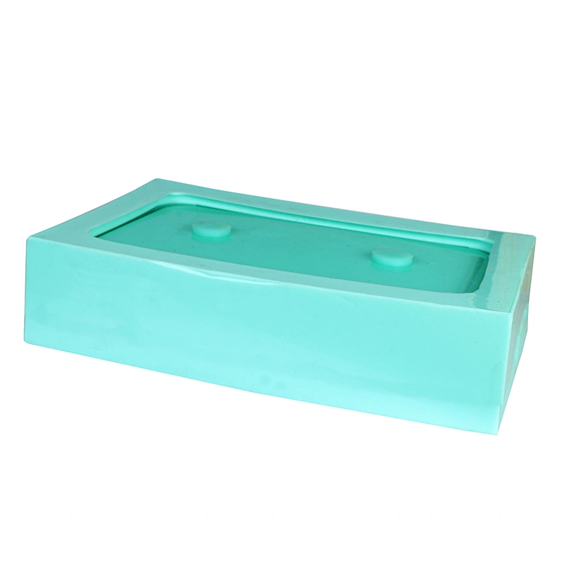 PRZY home decoration big rectangle resin flower pot silicone mold for planter