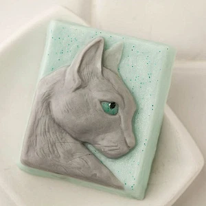 Persian Cat pattern soap molds Silica chocolate candy chocolate silicone mold