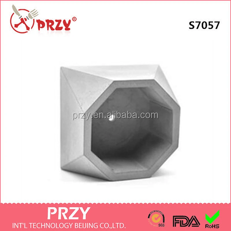 S7057 Concrete potted cement pots mold Silicone moulds for plant pot