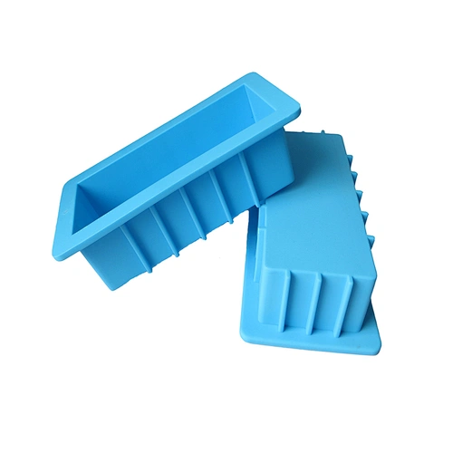 PR290 1000ml Silica gel Rectangle Tall Skinny Toast Cake Tools Loaf Dip Soap Silicone Mold