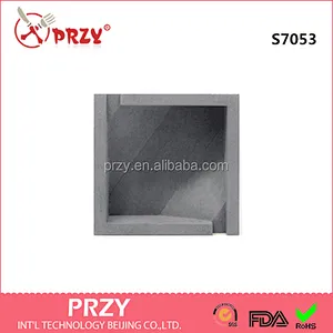S7053 Square shapes silicone molds clay crafts home office decoration creative silicone mold for cement ashtray