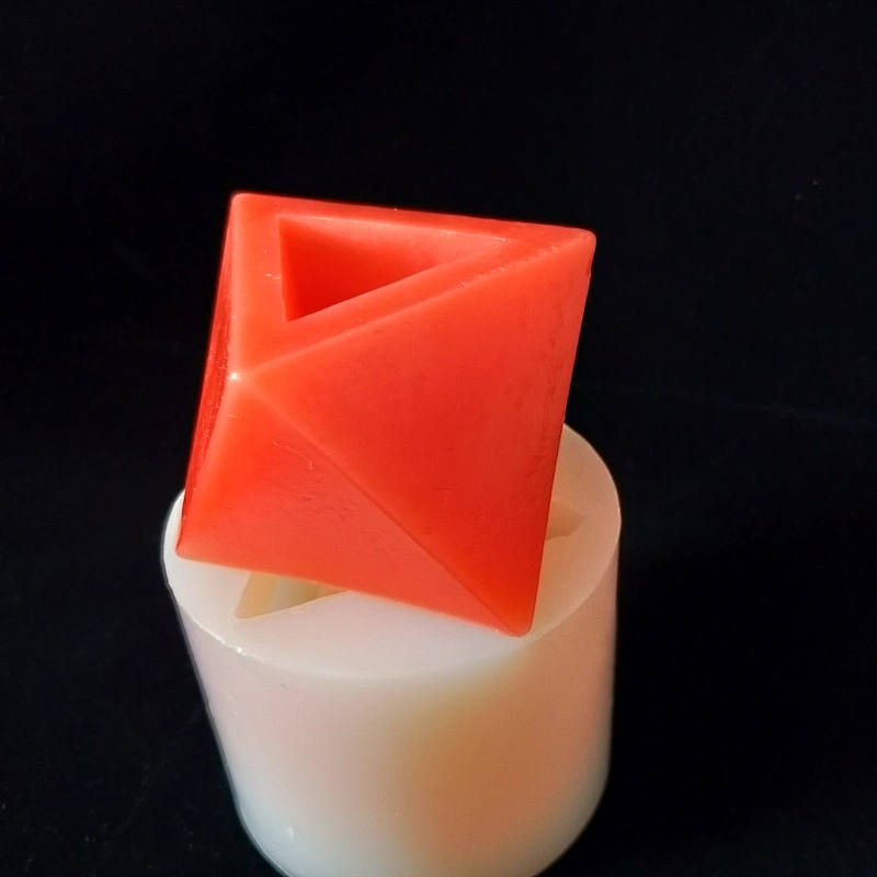 Polygonal three-dimensional cement flower pot silicone mold