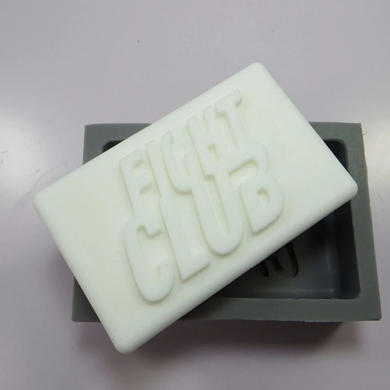 Accept Custom handmade creative fight club soap silicone soap mold for gift