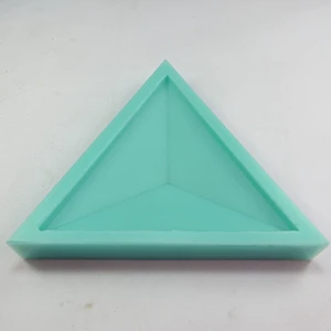 Triangular convex cement wall tile decorative silicone mold