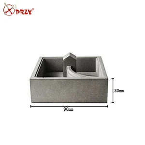 Square indoor cement concrete self-made flower pot silicone mold