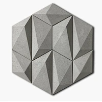 Geometric wall tiles home decoration concrete silicone mold