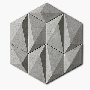 Geometric wall tiles home decoration concrete silicone mold
