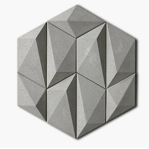 Geometric wall tiles home decoration concrete silicone mold