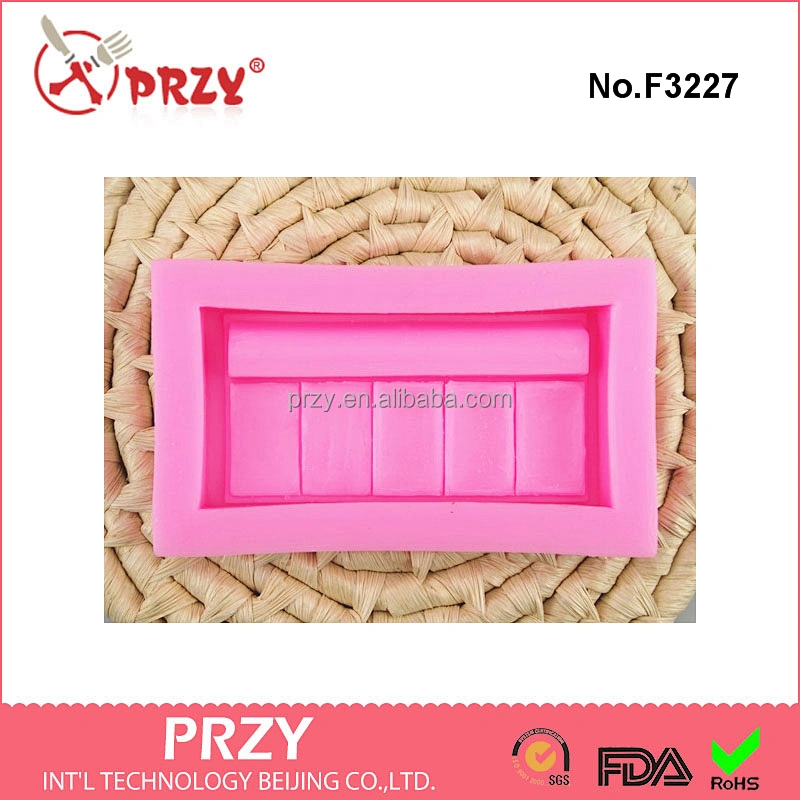 F3227 Powder blush fondant mold, silicone mold, polmer clay mold