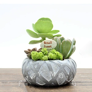 S9074 silicone mold planter Bird's Nest flower shape pots molds muti-meat pot mould 3d vase mold handmade moulds