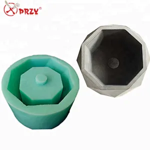 Simple concrete planter silicone mold Nordic style geometric cement flower pots 3d Decorations mould