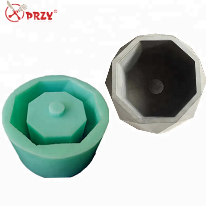 Simple concrete planter silicone mold Nordic style geometric cement flower pots 3d Decorations mould