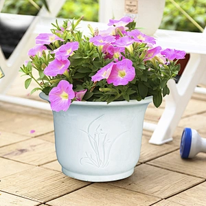HP0024 Custom New Arrival home decoration big resin garden concrete flower pot silicone mold for planter