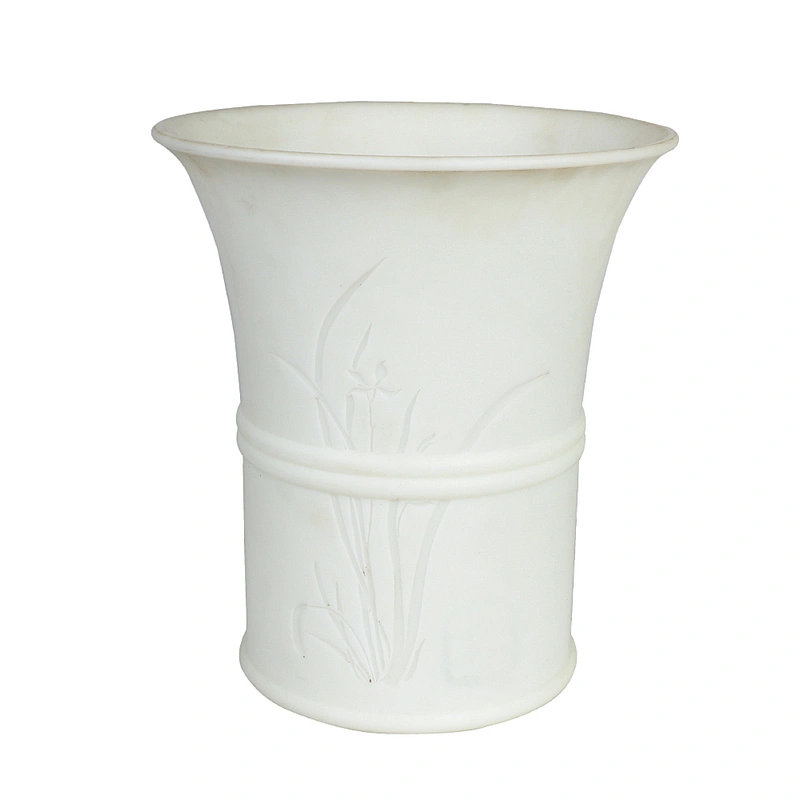 PRZY High tube garden resin handmade concrete silicone flower pot mold with wooden box
