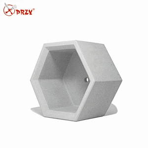 Hexagonal Cement Flower Pot Home Furnishing Decoration Silicone Mould
