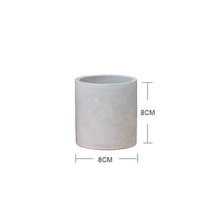 Cement flower pot round Put together mini silicone mold