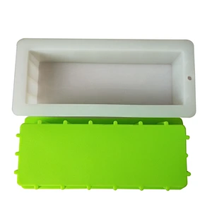 Custom Silica gel 50 ounce Soap Rectangle Tall Skinny Toast Mousse Silicone Loaf Mold for Soap