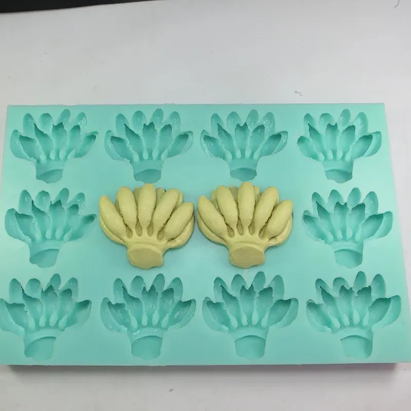 12 bar banana shaped fruit series silicone soap handmade soap mold