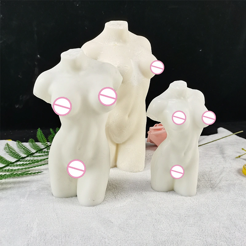 3D Small Size Female Body Human Statue Candle Resin Silicone Soap Mold Handmade Silica Gel Aroma Stone Crafts Mold