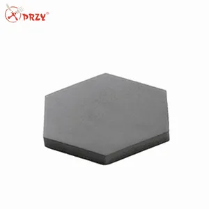 Hexagonal industrial style design cement concrete coaster cup tray silicone mold