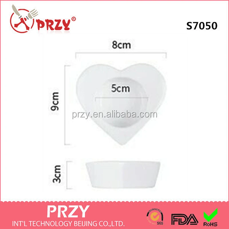 S7050 Concrete Candle Holder Heart shaped Candlestick Silicone Clay Molds Cement Candelabrum Small Pot moulds