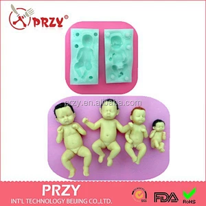 PRZY silicone baby doll mold 3d silicone molds for wholesale