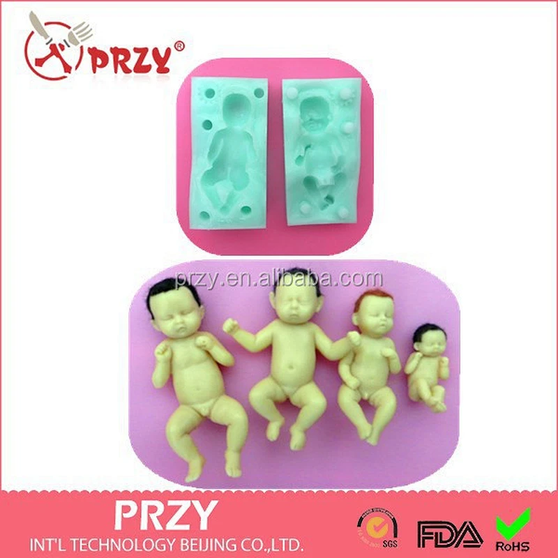 PRZY silicone baby doll mold 3d silicone molds for wholesale