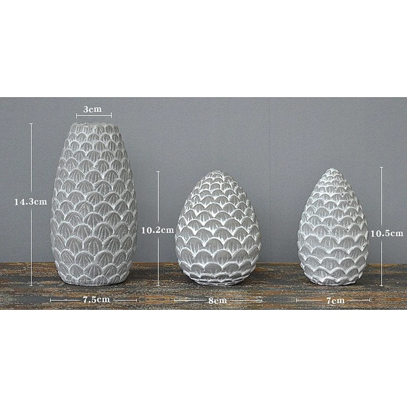 Christmas Nordic Cement pine nut pine fruit Christmas home window decoration decoration candlestick silicone mold