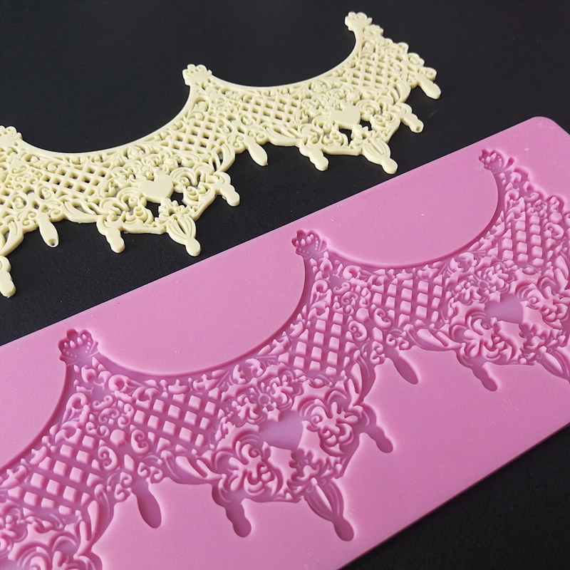 New Arrival Silicone Lace Mat Fondant Mold for Baking Wholesale Price Support Small Order