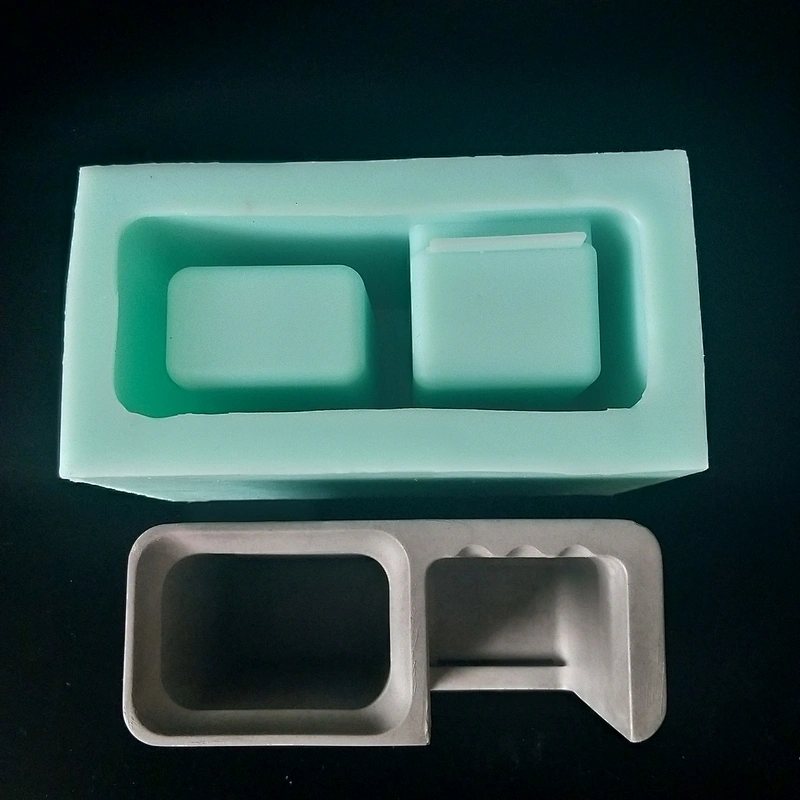 Desktop decoration pen holder cement storage container silicone mold