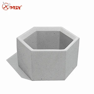 Hexagonal Cement Flower Pot Home Furnishing Decoration Silicone Mould