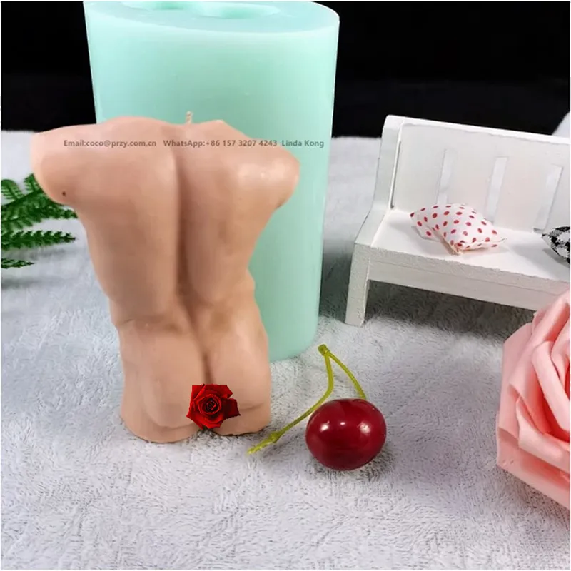 New 3D  Female body Candle mold Male Body soap silica Molds  human Statue Plaster crafts molds  Resin