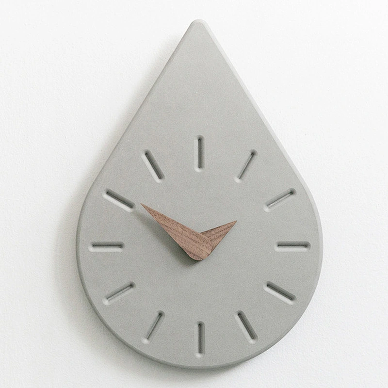 S9098 Water drop design wall clock concrete molds Home furnishing handmade silicone molds