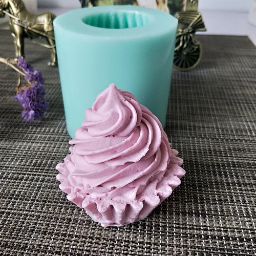 New Arrival Cream Cake Shaped Candle Soap Silicone Mold for Handmade Gift 3d Silicone Mold