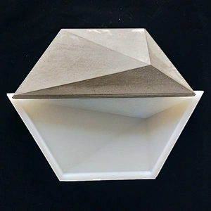 Trapezoidal cement wall brick wall decorative silicone mold
