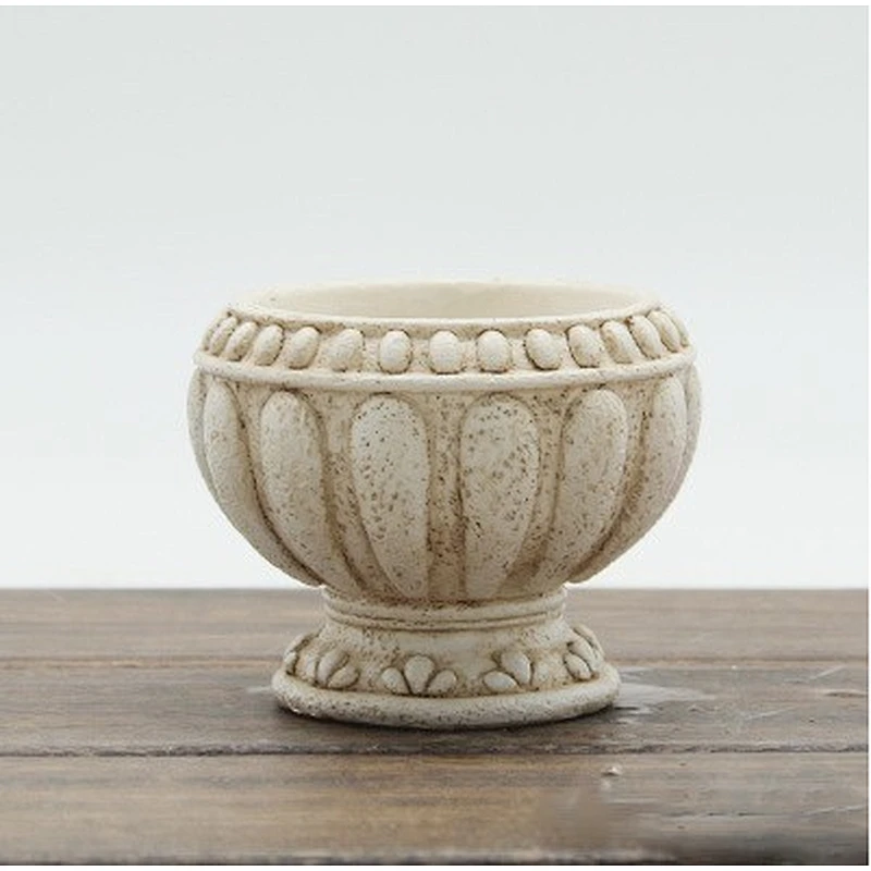 European Style Pot 3d Vase Molds Muti-meat Pot Molds Planter Silica gel Concrete Silicone Mold for Home Decorations